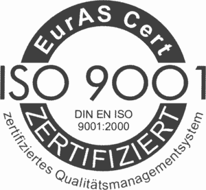 Logo Zertifikat EurasCert: DIN EN ISO 9001:2000